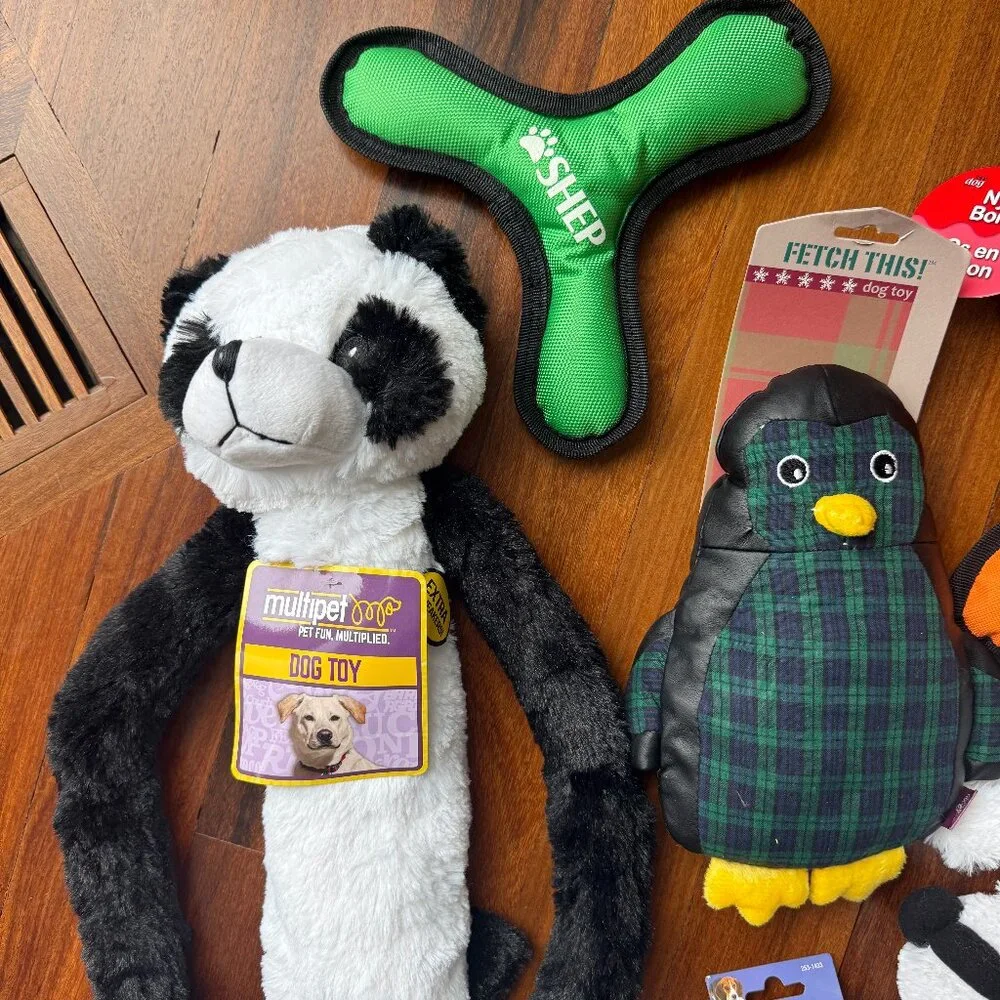 NEW Set of 9 Assorted Dog Toys